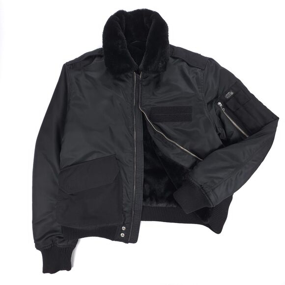 NEW Diesel W-slotkin Fur Jacket Military Gorpcore Aviator Pilot Flyer Cargo Y2k - Picture 6 of 15